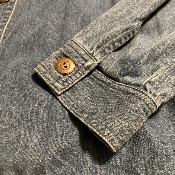 NWOT Vintage Breckenridge Denim Embroidered Long Sleeve Top Size L - Picture 9 of 15